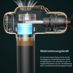 OKWISH Massageapparaten - Massage Gun - Instelbare Snelheid - Spiermassage - Massage Pistool - Zwart — thumbnail 2