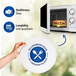 Magnetronplaat 28.7 cm van Veilig Glas met 3 Steunen — thumbnail 2