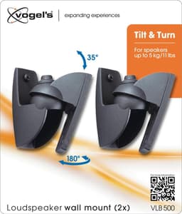 Vogel's VLB 500 Speaker muurbeugel voor surround- en hi-fi luidsprekers tot 5 kg. (2x, zwart) — thumbnail 4