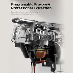 HiBREW H1B koffiezetapparaat met 6 in 1 pads, watertank van 600 ml, drukextractie van 19 bar, koud/warm-modus, LED-indicator, voor Kcup*/Nes*/DG*/espressopoeder — thumbnail 5