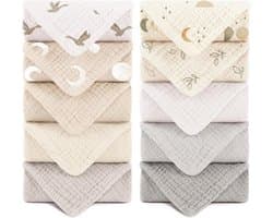Muslin Spuugdoekjes 25x25 cm 10 stuks (Lichtgeel)