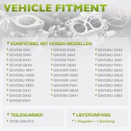 Carburateur 16100-Z0A-815 grasmaaier vervanging incl. afdichting — thumbnail 2