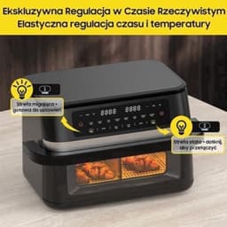 Airfryer – Heteluchtfriteuse – Digitale Friteuse – Gezond Koken – XXL 11L – 2950W Vermogen – Dual-Zone Met Verwijderbare Divider — thumbnail 3