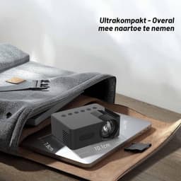 Beamer Draagbaar - HD 1080P Resolutie - LCD Scherm - Ingebouwde Luidspreker - Voor Thuisbioscoop En Buiten - Mini Projector — thumbnail 3