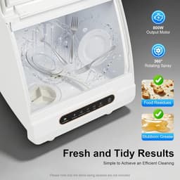 Compacte Vaatwasser - Mini Vaatwasser - Snel Servies Wassen - 5 Liter Watertank - 45 x 45 x 43 cm — thumbnail 4