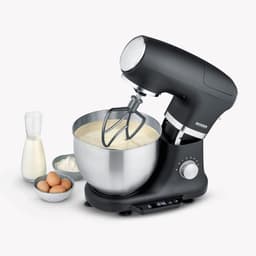 Keukenmachine met Weegschaal - Deegmachine Mixer - Zelf Bakken - Geïntegreerde Weegschaal - 55 Liter Kom - Zwart Mat — thumbnail 2