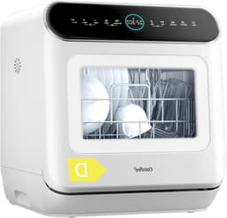 Compacte Vaatwasser - Aanrecht Vaatwasser - Snel Vaatwassen - Handmatige Watervulling - 3 Plaatsinstellingen - Wit — thumbnail 1