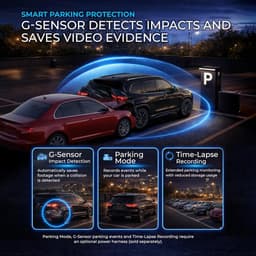 Dual Dashcam - 4K Ultra HD - Voor- en Achtercamera - GPS en WLAN - Voor Auto's — thumbnail 3