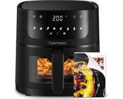 SnelShoppen - Air Fryer 4L met 8 Voorgeprogrammeerde Instellingen, Digitale Touchscreen, Verstelbare Temperatuur en Timer, Perfect voor Gezond Koken,