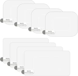 SnelShoppen - 8 Stuks Dashcam Electrostatic Stickers - Transparante Statistische Film - Beschermende Ruitstickers tegen Krassen en Vallen voor Veilige — thumbnail 1