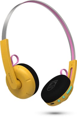PHILIPS TAMS1YL/00 De Ringo Duo - Draadloze On-Ear Koptelefoon - Bluetooth 6.0 - Tot 26 Uur Batterijduur - USB-C Audio - 40 mm Drivers - Multipoint - Verwisselbare Oorkussens - Geel — thumbnail 1