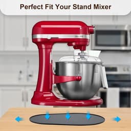 Mixer Schuifmat - Mixer Tray - Aanrecht Beschermen - Soepel Schuiven - 5-8 Qt - Blauw — thumbnail 2