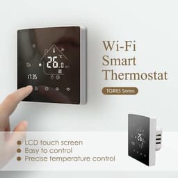 Slimme Thermostaat - Verwarmingsthermostaat Programmeerbaar - Energie Besparen - App en Spraakbediening - 10 x 10 x 5 cm - Wit — thumbnail 4