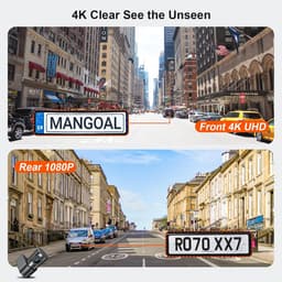 4K UHD Dashcam - Autocamera Video - Veiligheid Onderweg - Speciaal Ontwerp - 64GB Kaart - Zwart — thumbnail 5