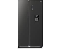 CHiQ CSS530NGDE - Amerikaanse Koelkast - 525 L - No Frost - 4 L Waterdispenser - Digitaal LED Display - Inverter Compressor - Snelvriezen tot -32℃ - 12 jaar garantie op compressor - 2026 Nieuw