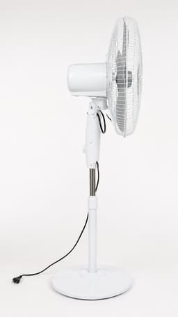 Staande ventilator 40cm-45watt-5 bladen -3 snelheden-wit — thumbnail 2
