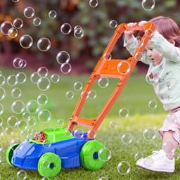 Dailygoods- Zeepbellenmachine Unieke Gazonmaaier - Outdoor Speelgoed - Kinderspeelgoed - Motoriek/Coördinatie - Geluiden - Veilig/Robust - Bellenblaasmachine — thumbnail 2