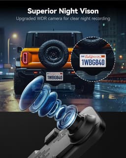 SnelShoppen - Mirror Dash Cam Achteruitkijkspiegel 12" IPS Touch Screen 2160P HD Dual Lens Nachtzicht met Gratis 32GB TF-kaart - Slimme Auto & Vrachtw — thumbnail 2