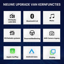 Awesafe Autoradio - Geschikt Voor Opel Meriva Corsa C D Astra G H - Draadloos Carplay Android Auto - Linux systeem - 7 Inch Touchscreem - FM Radio Bluetooth EQ SWC Wifi Airplay — thumbnail 4