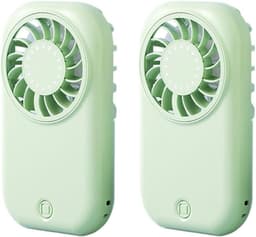 LISM – Deze tweedelige draagbare ventilatorset heeft vijf windsnelheden en een led-display. Deze ultradunne, oplaadbare draagbare ventilatoren maken gebruik van een USB-C-interface. — thumbnail 1
