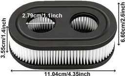Luchtfilter Grasmaaier - Vervangingscartridge - Compact - Onderdeel 593260 798452 - Geschikt voor Briggs & Stratton - Hoogwaardige prestatie — thumbnail 5