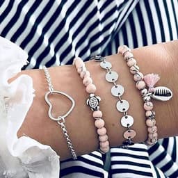 Set van 60 roestvrijstalen holle hartvormige bedelhangers in goud en zilver, met oorbelringen in 3 maten voor het maken van DIY sieraden — thumbnail 3