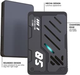 Externe Harde Schijf - Draagbare Opslag - Bestanden Opslaan - Type-C SuperSpeed - 500 GB - Zwart — thumbnail 5