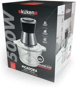 Keukenmachine - Blender Mixer - Eten Bereiden - Krachtige Motor - 2L Inhoud - Zilver — thumbnail 2