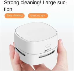 Draadloze Kruimelzuiger - Mini Stofzuiger - Auto en Huis - Krachtige Zuigkracht - 500 ml Capaciteit - Zwart — thumbnail 4