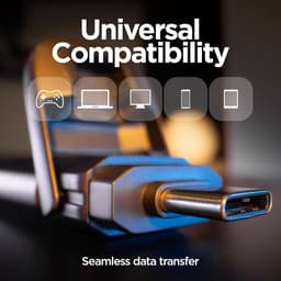 Externe SSD - USB Stick - Snelle Data Overdracht - Ultrasnelle Leessnelheid - 256 GB - Zwart — thumbnail 4