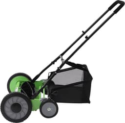 Handgrasmaaier - Gazonmaaier - Gazon Onderhoud - Scherpe messen - 50 cm maaibreedte - Zwart — thumbnail 5