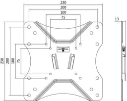 LogiLink BP0004 TV mount 106,7 cm (42'') Zwart — thumbnail 3