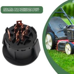 Contactschakelaar Grasmaaier - 4 Posities - Inclusief Sleutels - Zwart - Vervangend Onderdeel - Compatibel met Diverse Modellen - 7 Termi... — thumbnail 2