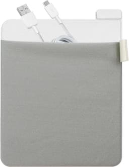 Harde schijf houder - Laptop tas - Extra opslag - Kleverige montage - 15 x 11.5 cm - Zwart — thumbnail 1