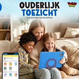 SnelShoppen - Kinder Tablet 10 inch - Android 15 - 64GB - Inclusief Hoes - Kindvriendelijke Tablet met Ouderlijk Toezicht - Ideaal voor Kinderen - WiF — thumbnail 4