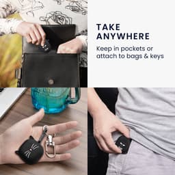 kwmobile Hoes geschikt voor Google Pixel Buds Pro 2 / Pixel Buds Pro - Siliconen cover voor oordopjes in wit / zwart / zwart - Don't Touch My Headphones design — thumbnail 4