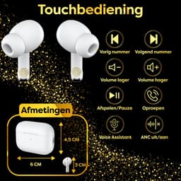 In-Ear Draadloze Oordopjes met Noise Cancelling en Bluetooth 5.3 - Oortjes Draadloos - Geschikt voor iPhone - Oortjes - Origineel Phreeze Wireless EarBuds — thumbnail 2