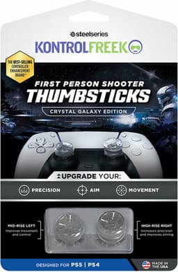 KontrolFreek FPS Galaxy Thumbsticks - Crystal (PS5/PS4) — thumbnail 3