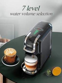 5 in 1 Koffiezetapparaat - Senseo - Meerdere Capsules - Koffiepadmachine - Koffiemachine - Cappuccino - Latte - Heet/Koud - 19B - 1450W - Wit — thumbnail 5