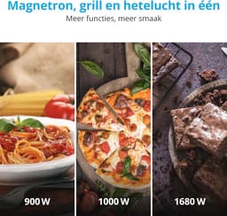 3-in-1 Magnetron met Grill en Heteluchtfunctie - 23 Liter, 900 Watt, 10 Automatische Programma's — thumbnail 5