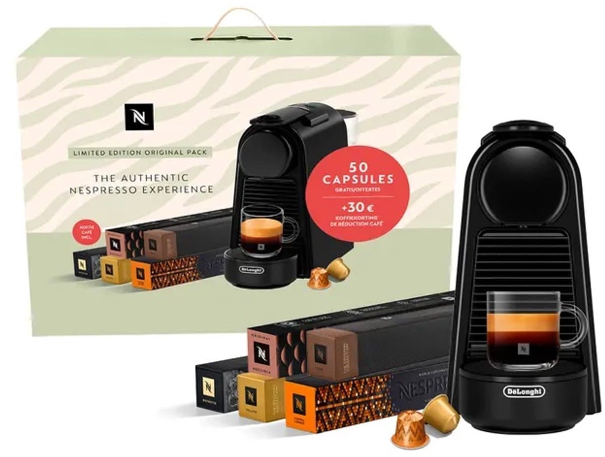 De'Longhi Mini Black Nespresso Essenza EN85.B - 50 Capsules — afbeelding 1