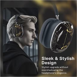MMOBIEL Beschermhoes voor AirPods Max Hoofdtelefoons – Zachte TPU Oorschelpen Beschermhoes – Anti-Kras Beschermende Cover – Keramisch Zwart — thumbnail 5