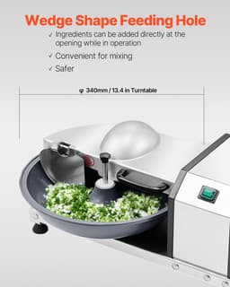 Keukenmachine en Groentesnijder – 3000 t/min, Roestvrij Staal van Voedselkwaliteit, Multifunctioneel voor Groenten, Fruit, Granen, Noten, Met Krachtige 250W Motor — thumbnail 3