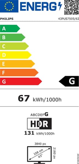 Philips 43PUS7505/62- 43 inch - 4K LED — thumbnail 4