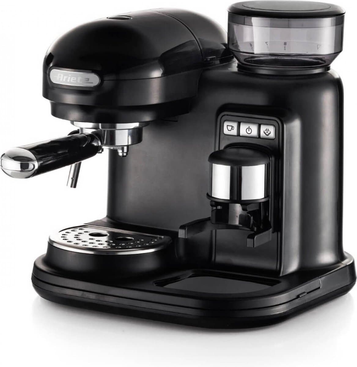 Ariete 1318 Moderna Espressomachine - Pistonmachine - met geïntegreerde koffiemolen - zwart — afbeelding 1