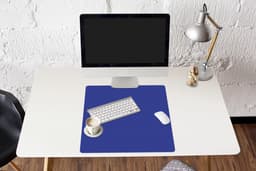 Muismat - Muismat xxl - Mousepad - Muismat blauw - Blauw - Effen - Muismat xl - Gaming muismat - 60x60 cm - Bureau onderlegger - Bureaumat - Muismat xxl blauw - Muismatten — thumbnail 4