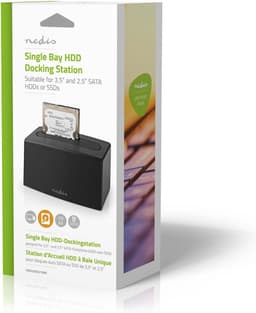 Nedis Docking Station voor Harde Schijf - USB 3.2 Gen1 - USB Type-A - 1 Schijf - 2.5 / 3.5 " - USB 3.2 Gen1 - Docking - Desktop — thumbnail 4
