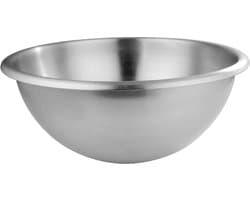 Deegkom RVS - Mengkom Groot - Grote hoeveelheden bereiden - Matte binnenkant - 40 cm 164 L - Zilverkleurig