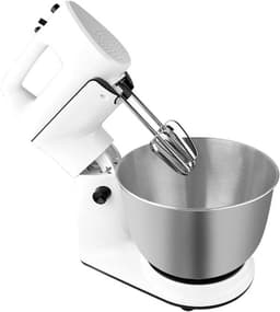 Standmixer 300W - Keukenmachine deeg - Bakken en koken - Kantelkop ontwerp - 4 liter kom - Wit — thumbnail 1