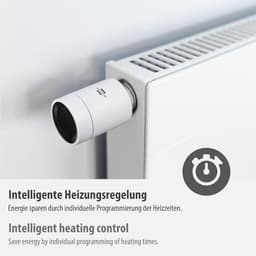 Radiator Thermostaat - Slimme Radiatorknop - Energie Besparen - Individuele Verwarmingsregeling - 5-30°C - Wit — thumbnail 4